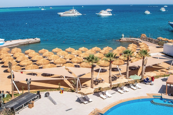 Private beach