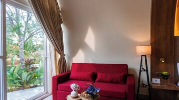 Casa de campo Deluxe | Área de sala de estar
