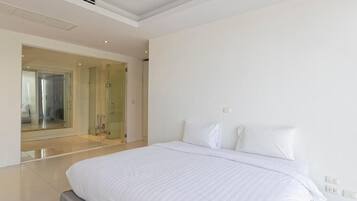 Family Villa | Desk, blackout drapes, iron/ironing board