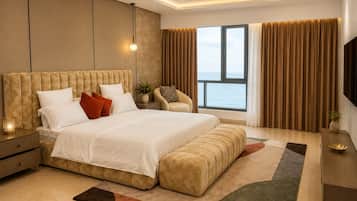 Apartamento de lujo, balcón, vistas a la playa | Wifi gratis