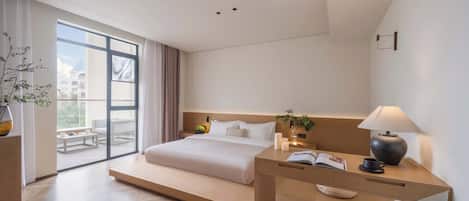 Quarto casal superluxo | Escrivaninha, Wi-Fi de cortesia, roupa de cama