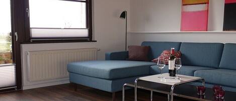 Smart TV, DVD player, books, stereo