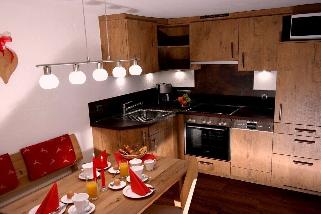 Microwave, stovetop, coffee/tea maker, toaster