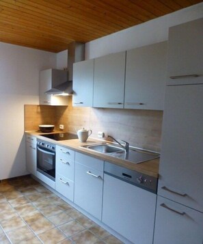 Coffee/tea maker, fridge, oven, stovetop - Holiday home in Piesport with barbecue (Piesport)