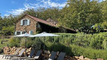 Piscine extérieure, piscine chauffée