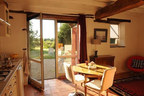 A vacation rental in a charming house in a quiet rural setting, featuring a sauna