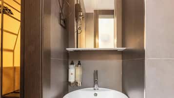 Chambre Double | Salle de bain | Douche, sèche-cheveux, serviettes fournies, papier toilette