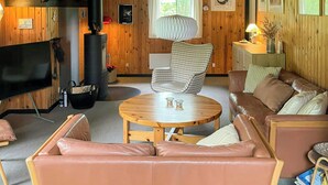 TV, fireplace - Summer cottage with wood stove near Als Odde (Hadsund)
