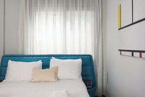 Superior Triple Room, Balcony, Sea View | Laptop workspace, blackout drapes, soundproofing, iron/ironing board - MGM Suites (Panormos in Rethymno)