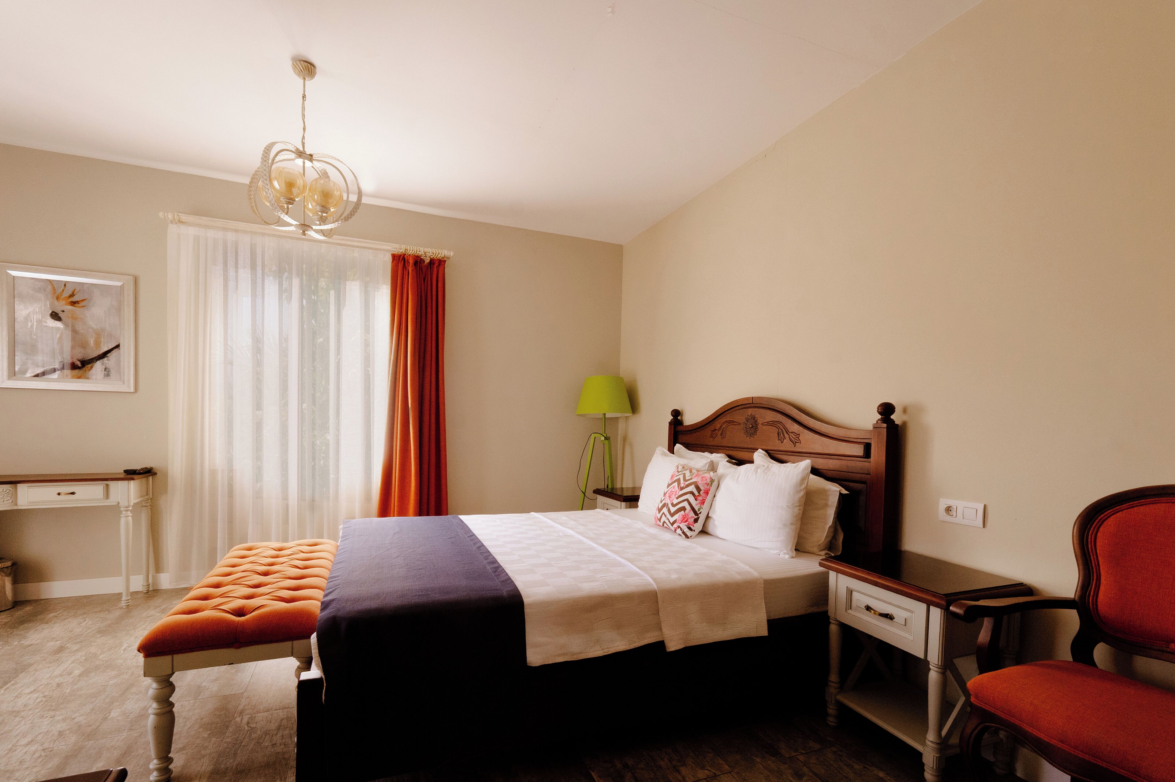 Habitación Deluxe doble, balcón, vistas a la montaña | Escritorio y wifi gratis