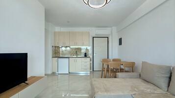 Comfort-Apartment, Terrasse, Erdgeschoss | Wohnbereich