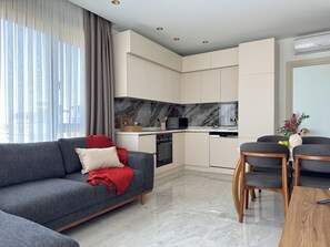 Living area - Qoople Excellence A38 - Cozy 1-bedroom apartment in fabulous Alanya (Alanya)