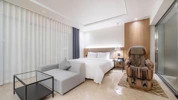 In-room safe, blackout curtains, soundproofing, free WiFi