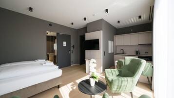Superior-Studio, Balkon, Gartenblick | Kostenloses WLAN