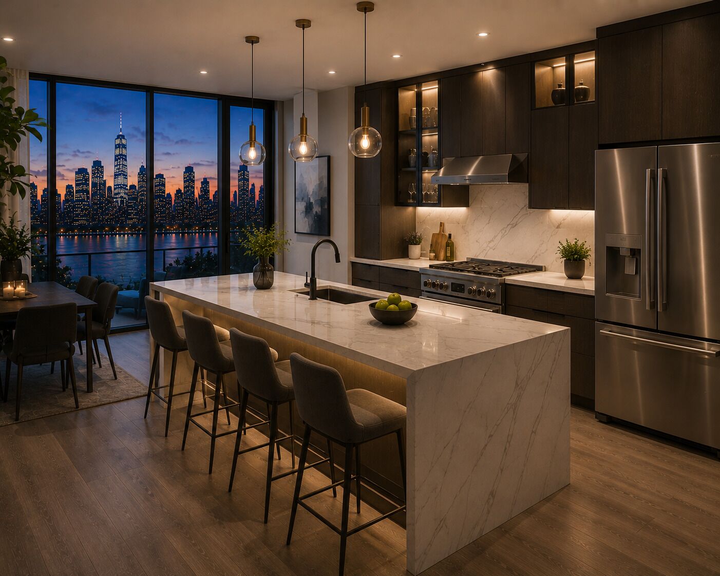 Apartment, City View | Private kitchen