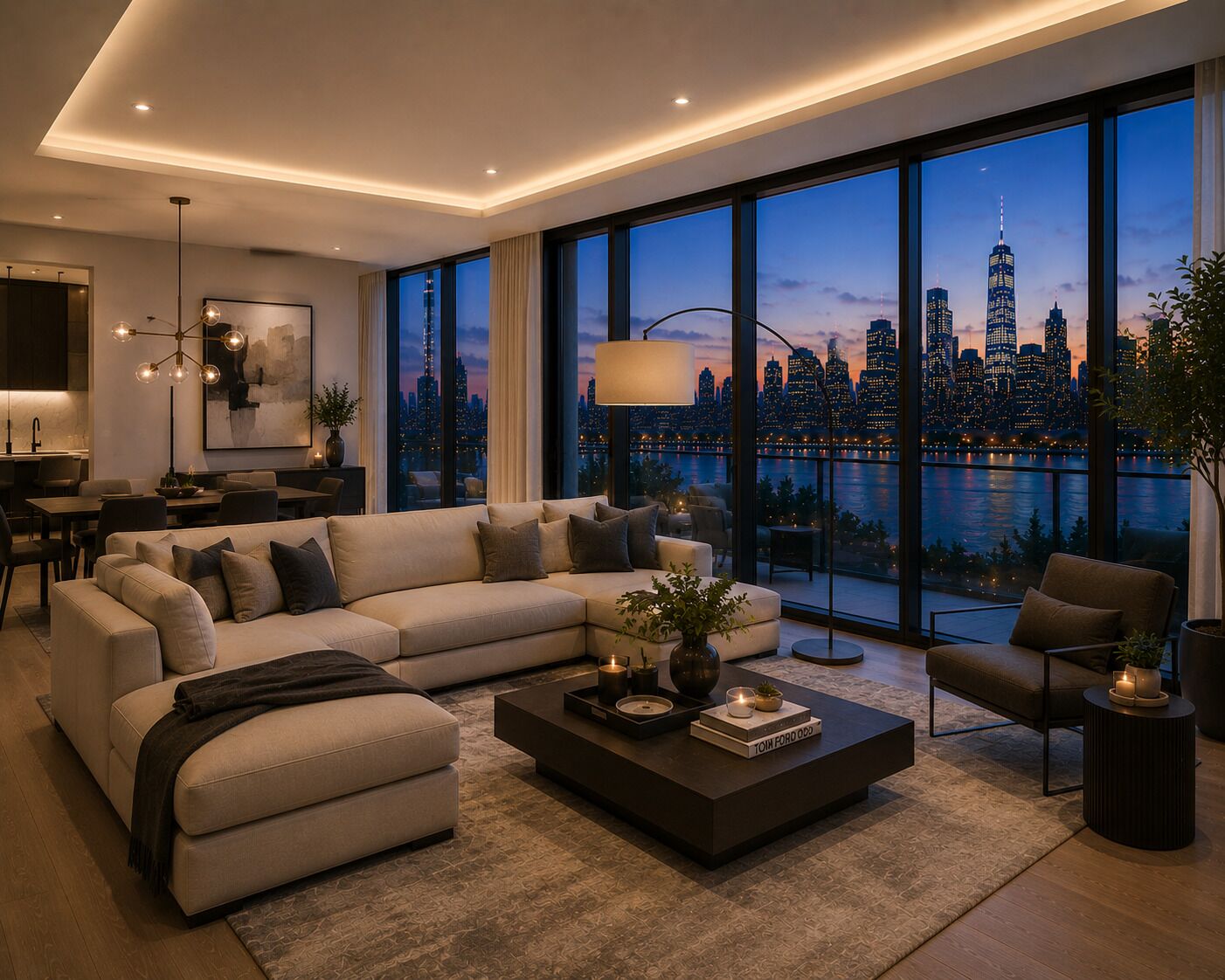 Apartment, City View | Living area