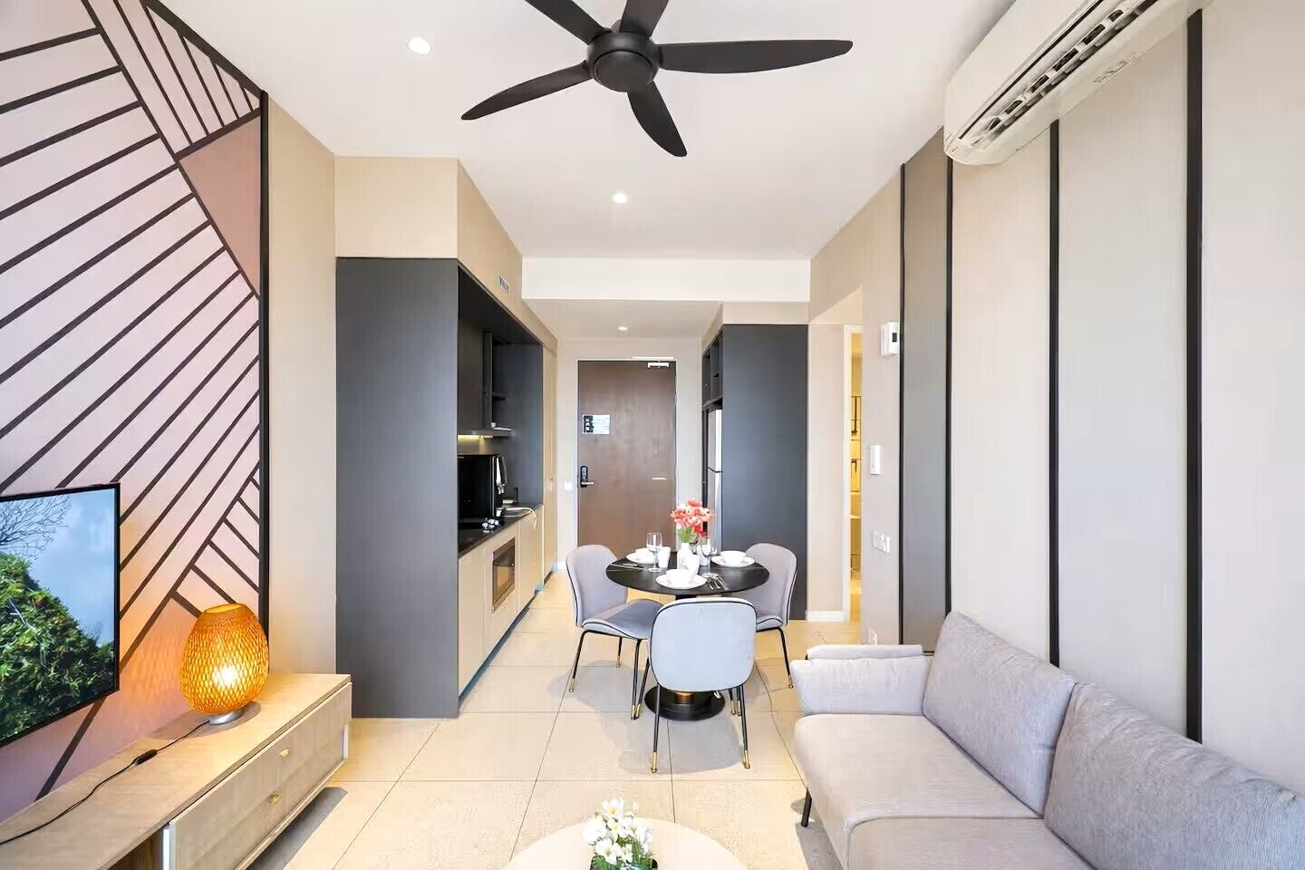 Appartement, 2 slaapkamers, uitzicht op de stad | Woonruimte