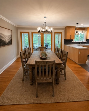 Dining - Private 12-Acre Mountain Retreat - Hot Tub, Pond & Creek minutes from Asheville (Weaverville)