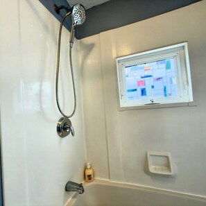 Hair dryer, towels