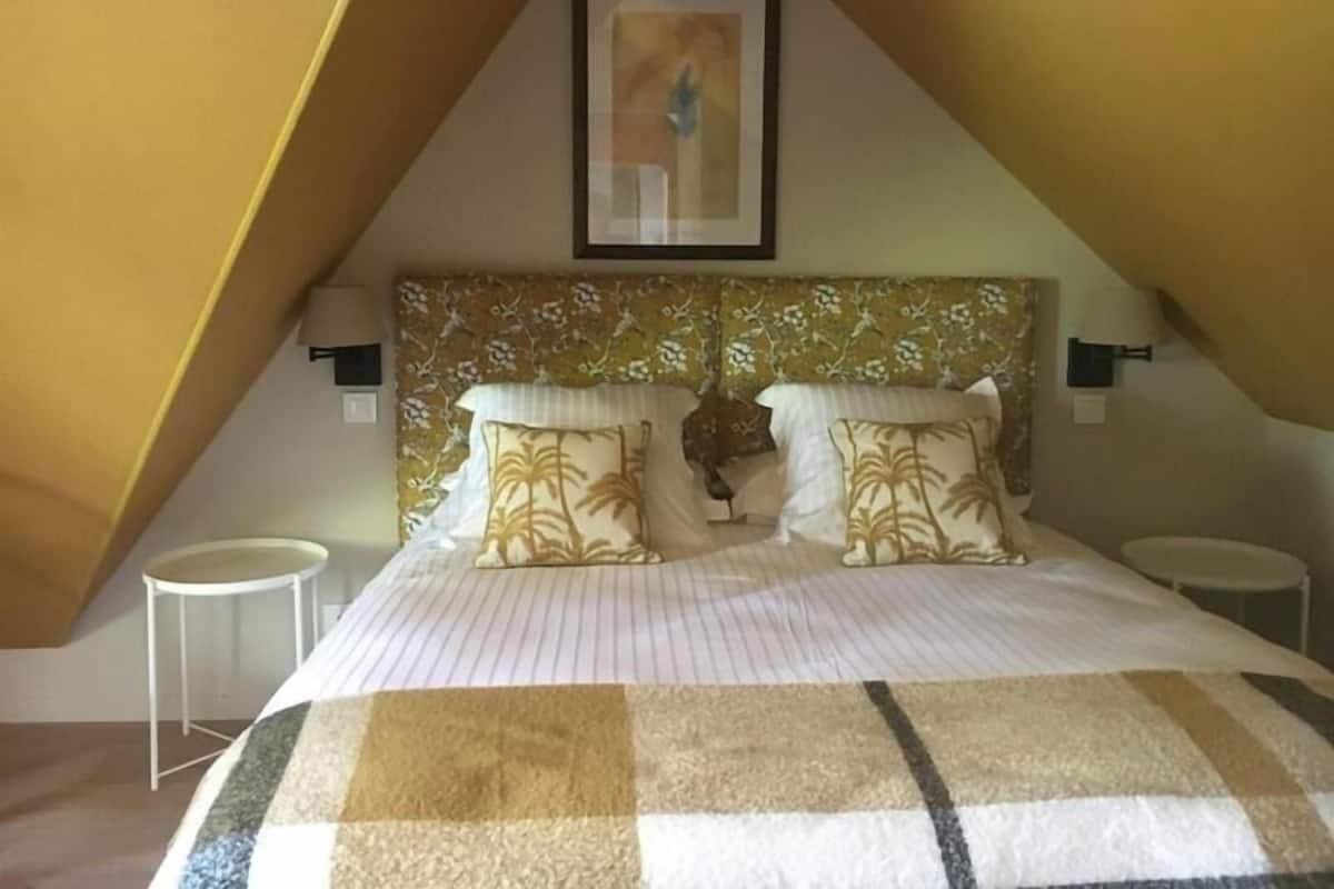 Apartemen Comfort, pemandangan kebun | Tirai kedap cahaya, kedap suara, dan Wi-Fi gratis
