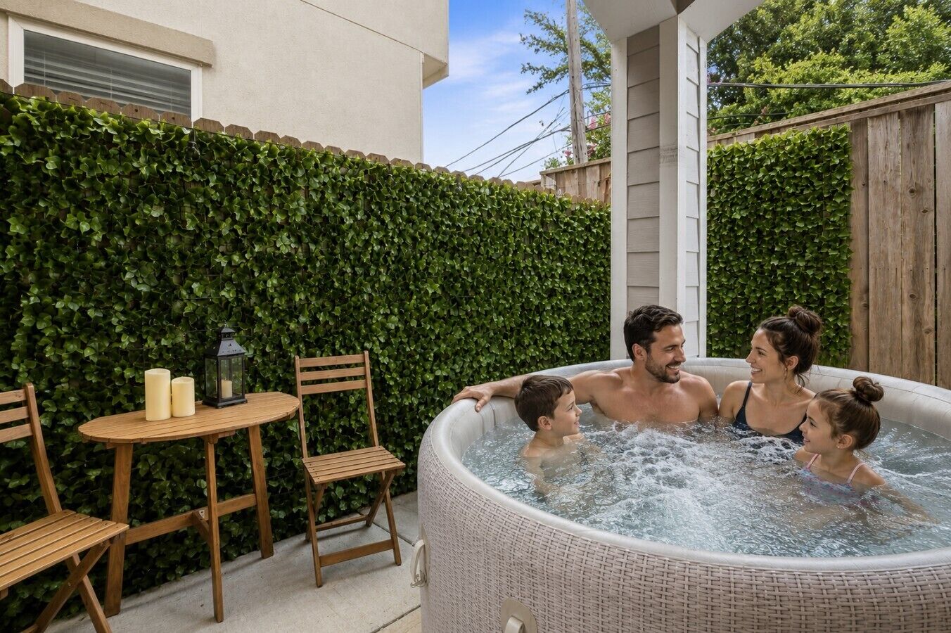 Bain à remous extérieur