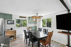 Dining - Once a 1950s Alaska Railroad Section House, this unique home blends modern comfort with vintage soul (Anchorage)
