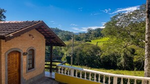 Superior-Chalet, Veranda, Bergblick