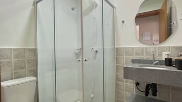 Standard Apartment, Sea View | Bathroom | Shower, soap, toilet paper