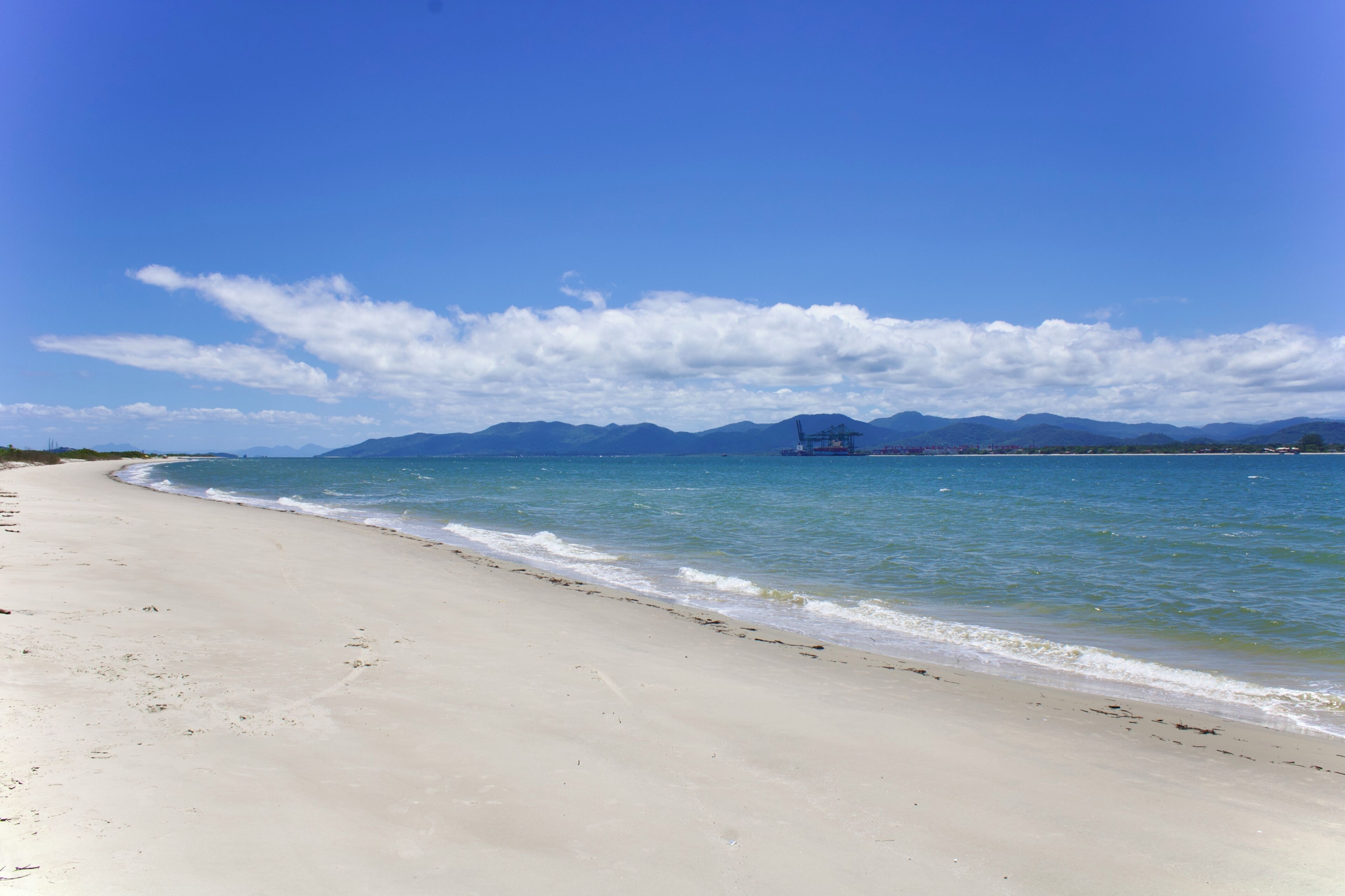 En la playa 