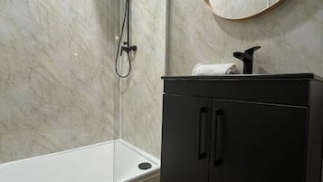 Hair dryer, towels