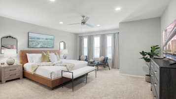 5 bedrooms, desk, iron/ironing board, WiFi