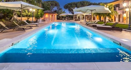 Luxurious, swimming pool, home theater, elevator, sauna, fitness area, game room