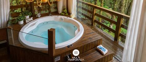Cabana Aurora com Hidro - Alfredo Wagner/SC | Private spa tub