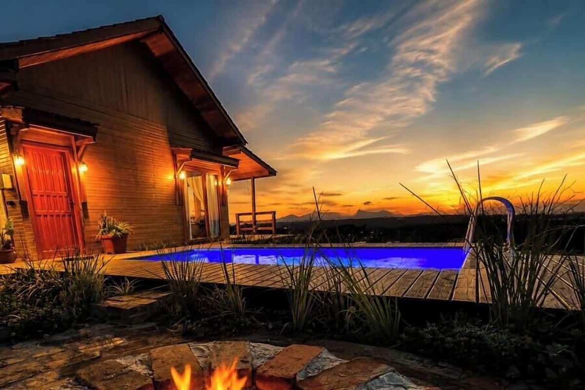 Cabana Gaia com Hidro e Piscina Aquecida - Alfredo Wagner/SC | Garden view