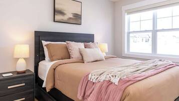2 bedrooms, iron/ironing board, travel crib, WiFi
