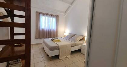 Two-bedroom apartment with a garden, in a quiet complex with a pool