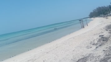Vlak bij het strand
