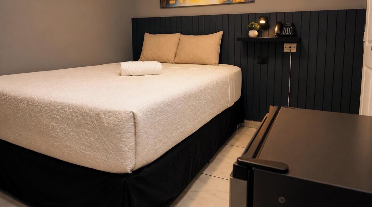Down duvets, Select Comfort beds, desk, free WiFi