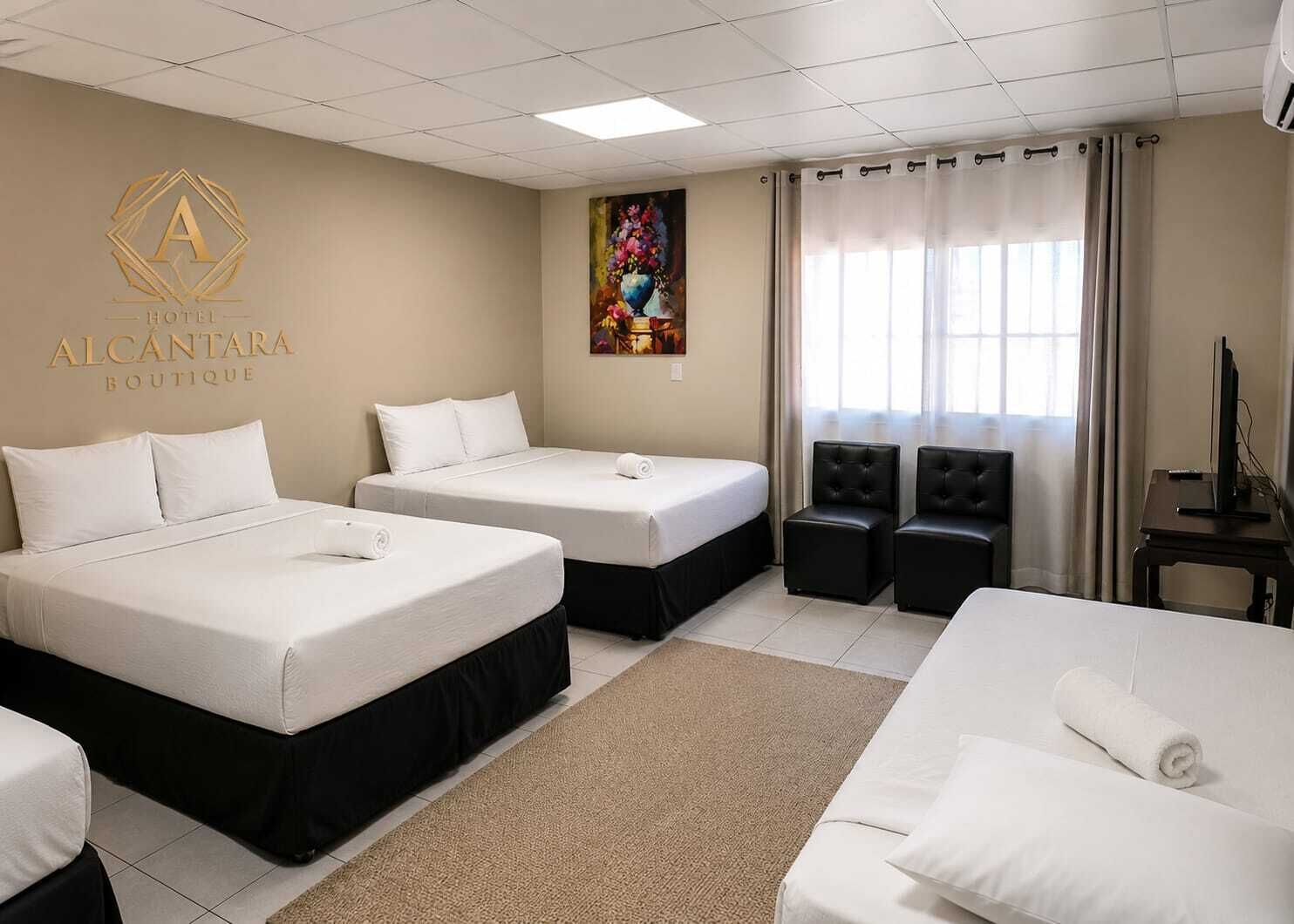 Down duvets, Select Comfort beds, desk, free WiFi