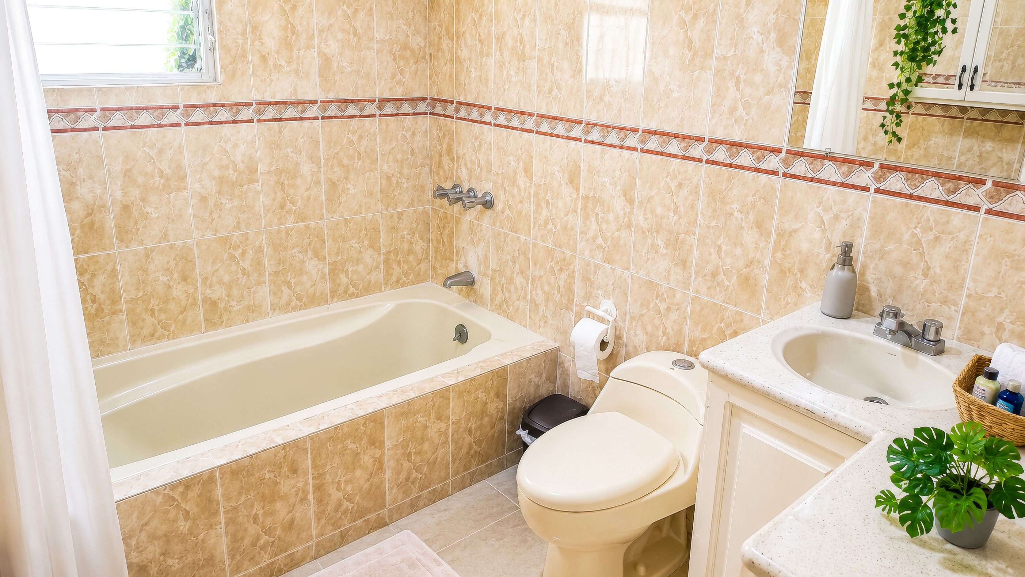 Towels, soap, toilet paper