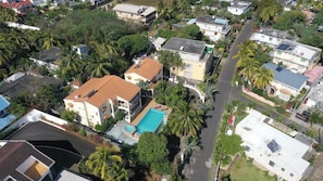 Exterior - Tropical villa with a large pool, lush gardens, spacious rooms, and privacy. (Pointe Aux Cannioner)