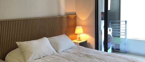 1 bedroom, iron/ironing board, internet, bed sheets