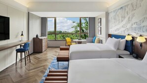 Habitación Deluxe, 2 camas dobles, vistas al jardín