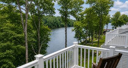Charming Lakefront Retreat With Game Room and Covered Dock Access