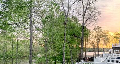 Charming Lakefront Retreat With Game Room and Covered Dock Access