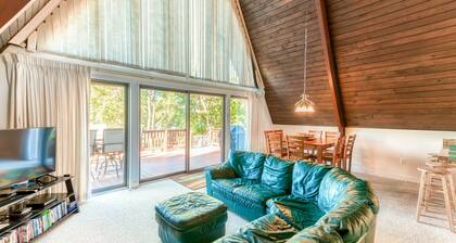 Charming, Lakefront A-frame With Private Dock, Lakeside Gazebo, Spacious Deck