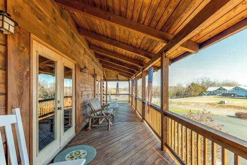 Dog-friendly, Lake View Cabin w/ Furnished Decks, Ping-pong & Darts