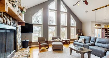 Nature Lover's Lakefront Home With a Beach, Dock, Fire Ring, & More