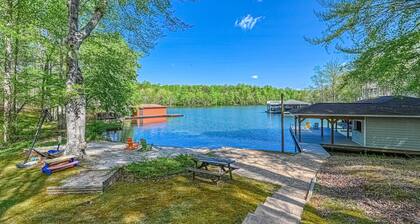Secluded Lakefront Home W/private Beach, Deck, gas Grill, Firepit, Lake Views