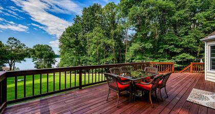 Lakefront Home in Private Location With Dock, Firepit, Game Room & Pickleball
